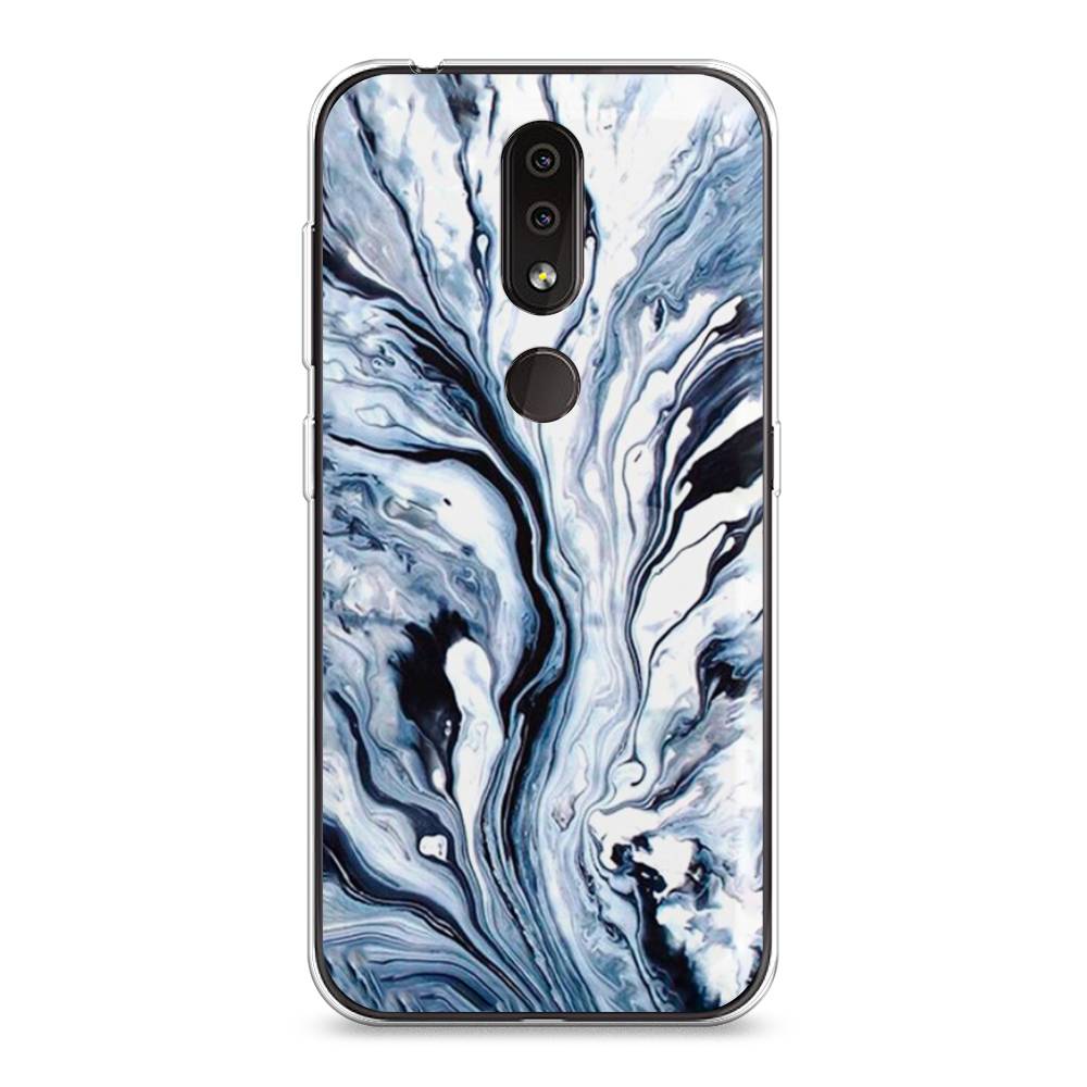

Чехол Awog на Nokia 4.2 / Нокиа 4.2 "Голубой минерал мрамор", 122550-3