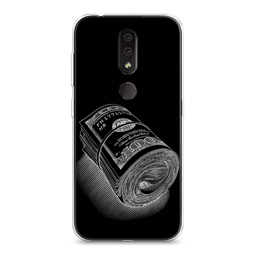 

Чехол Awog на Nokia 4.2 / Нокиа 4.2 "Кубышка денег", Черный;серебристый, 122550-5