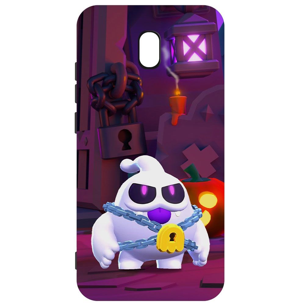 фото Чехол-накладка krutoff софт кейс brawl stars - призрак скуик для xiaomi redmi 8a черный