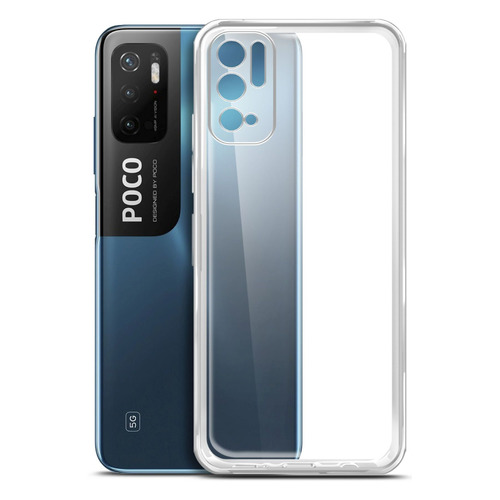 

Чехол (клип-кейс) BORASCO для Xiaomi Redmi Note 10T/Poco M3 Pro, прозрачный [40311]