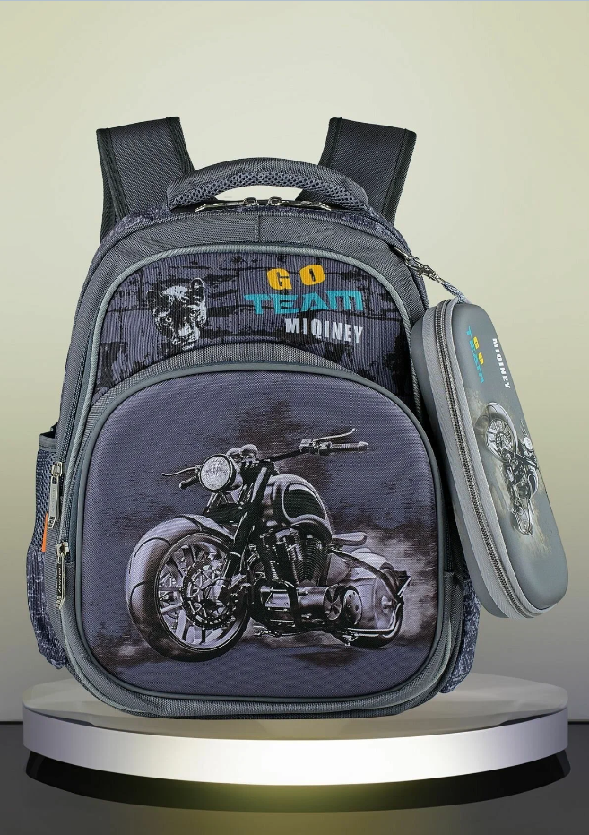 

Школьный рюкзак для мальчика серый, Clever