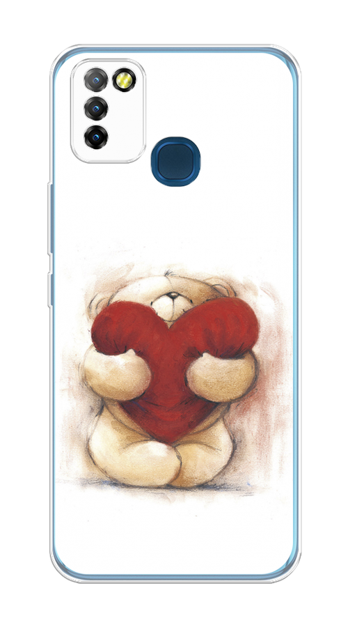 

Чехол Awog на Infinix HOT 10 Lite "Мишка с сердцем 1", Разноцветный, 3100350-6