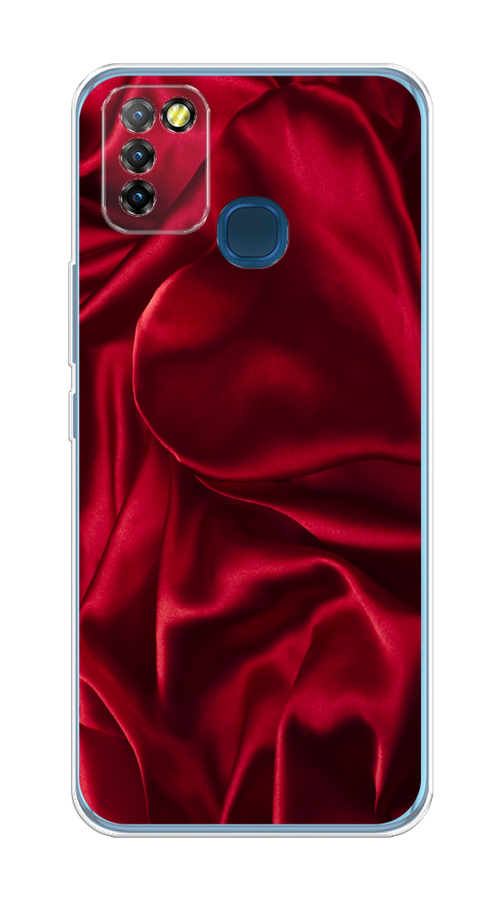 

Чехол Awog на Infinix HOT 10 Lite "Текстура красный шелк", Разноцветный, 3100350-3
