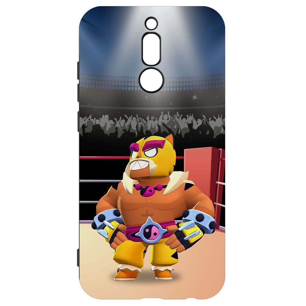 

Чехол-накладка Krutoff Софт Кейс Brawl Stars - Эль Тигро для Xiaomi Redmi 8 черный