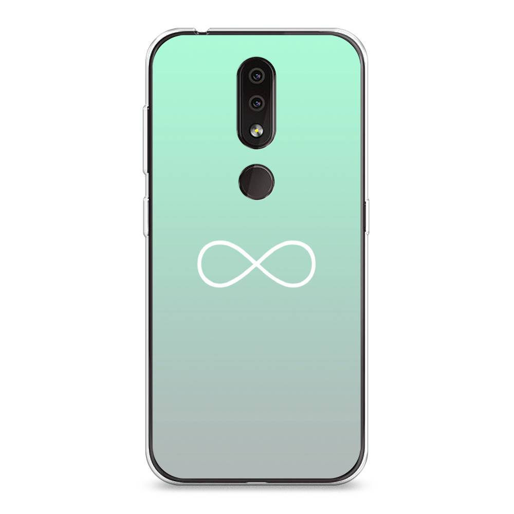 

Чехол Awog на Nokia 4.2 / Нокиа 4.2 "Бесконечность от Тиффани", Голубой, 122550-4