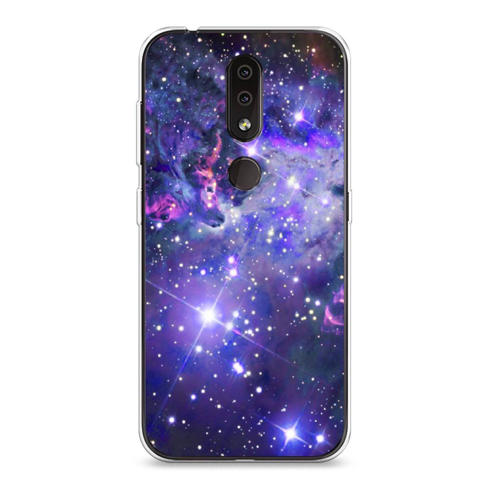 

Чехол Awog на Nokia 4.2 / Нокиа 4.2 "Яркая галактика", Фиолетовый, 122550-4