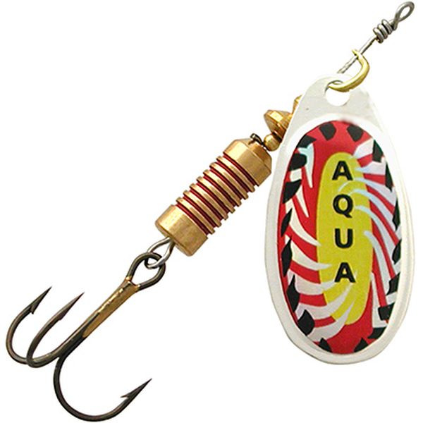 

Блесна AQUA COMET 02,0g, № 0, CO-27 (серебро, красный, черный, желтый), 5 шт.а, COMET вертушка