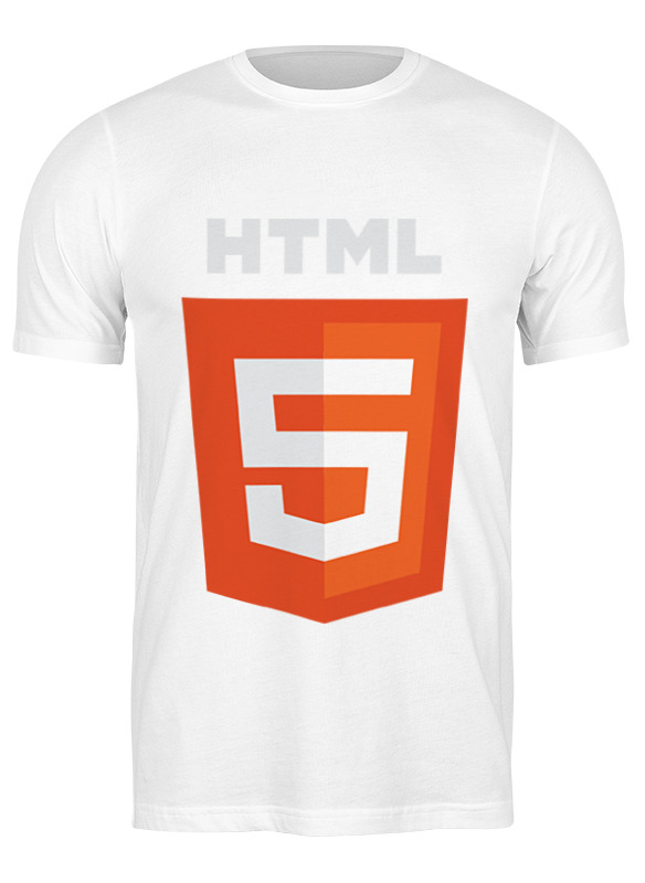 

Футболка мужская Printio Html5 белая L, Белый, Html5