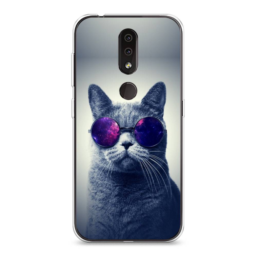 

Чехол Awog на Nokia 4.2 / Нокиа 4.2 "Космический кот", Красный, 122550-1