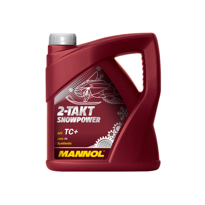 фото Моторное масло 2-х тактное mannol snowpower 7201 синтетическое 4 л