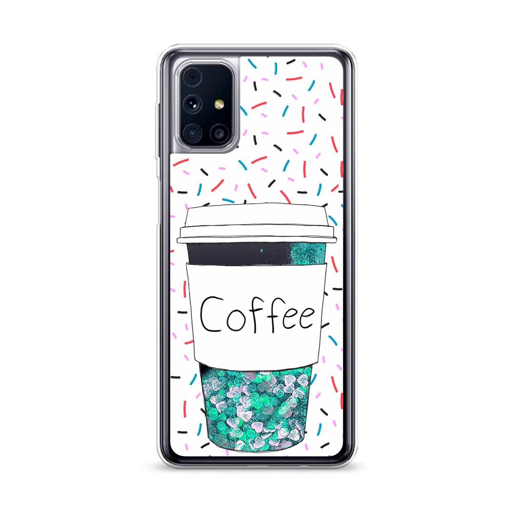 

Чехол Awog на Samsung Galaxy M31s / Самсунг M31s "Coffee прозрачный стакан", 2101495-1