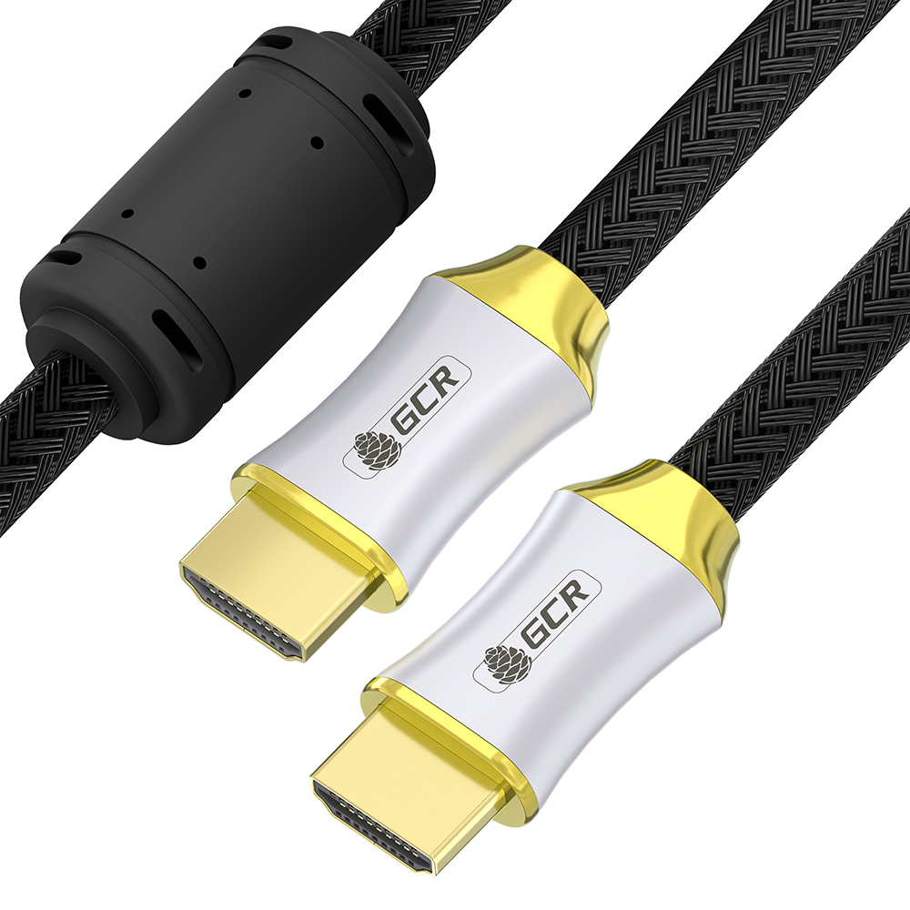 фото Кабель gcr gcr-51283 delux hdmi - hdmi 10m black/gold