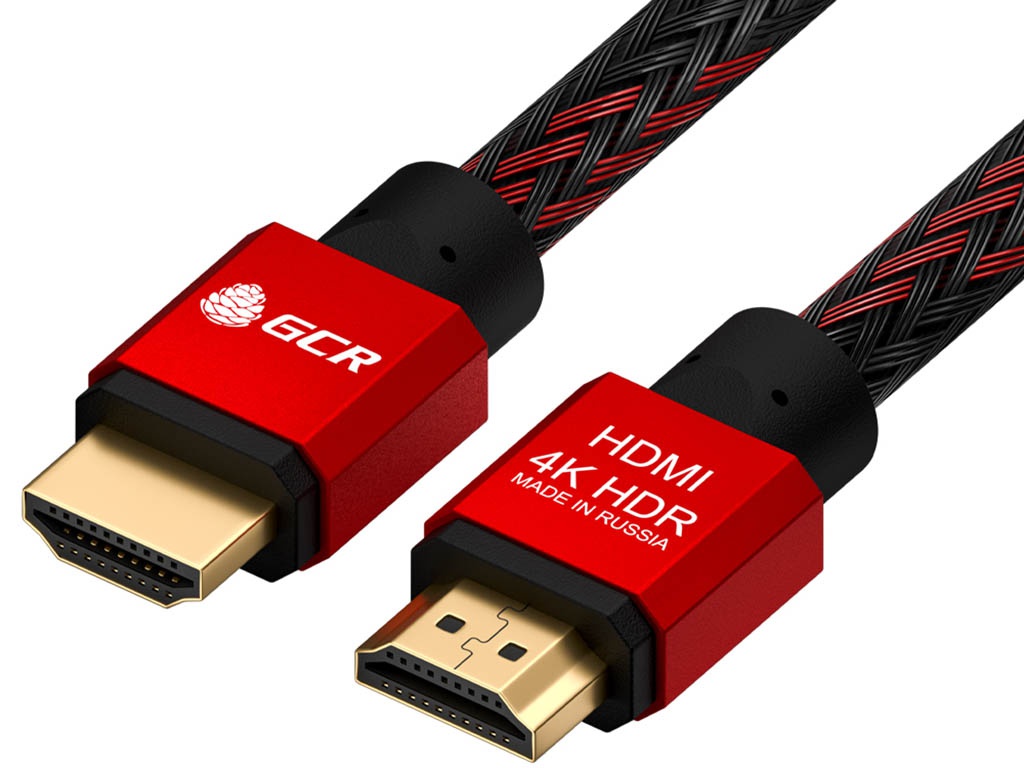 фото Кабель gcr bicolor gcr-52211 hdmi - hdmi 0,5m black