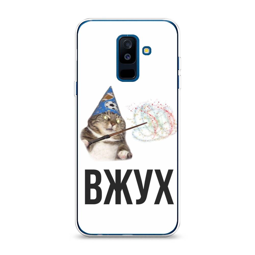 

Чехол Awog на Samsung Galaxy A6 + "Вжух 2", Белый;черный;серый, 26050-9