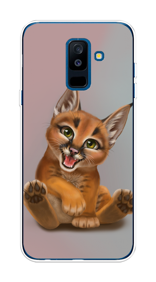 

Чехол Awog на Samsung Galaxy A6 + "Малыш рыси", Оранжевый;серый, 26050-1
