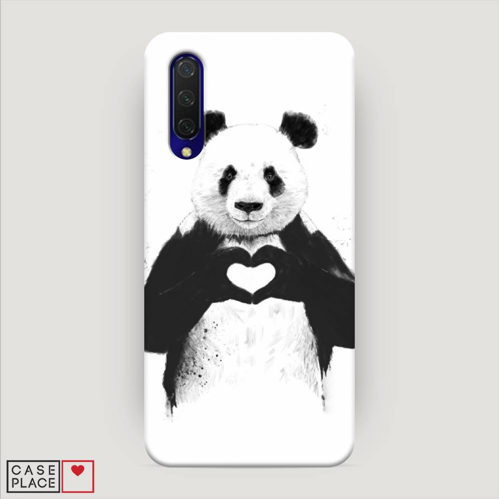

Пластиковый чехол "Панда love" на Xiaomi Mi 9 Lite, 36720-7