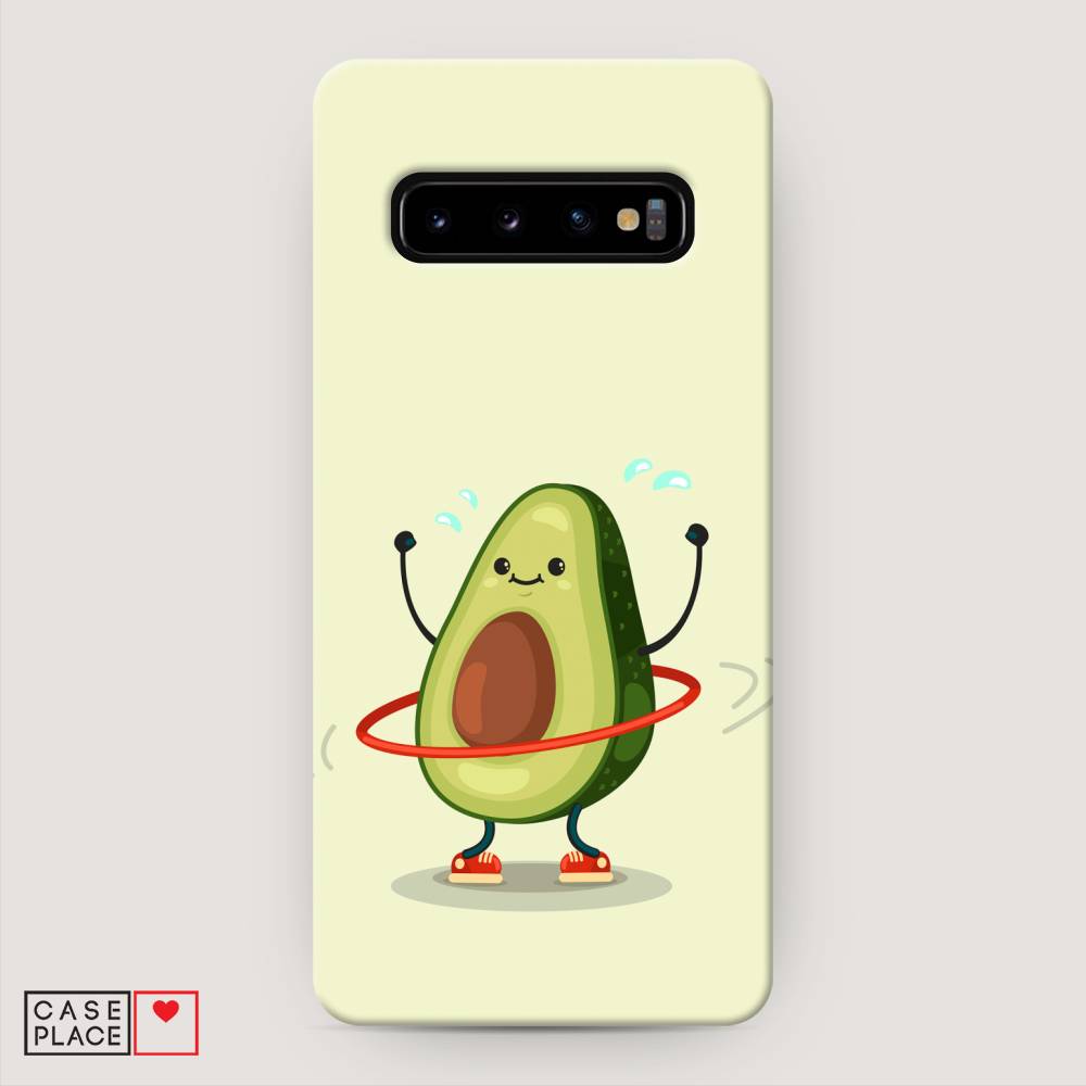 

Пластиковый чехол "Авокадо с обручем" на Samsung Galaxy S10 +, 27120-7