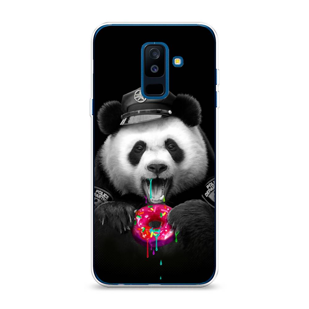 

Чехол Awog на Samsung Galaxy A6 + "Панда police", Черный;белый;розовый, 26050-2