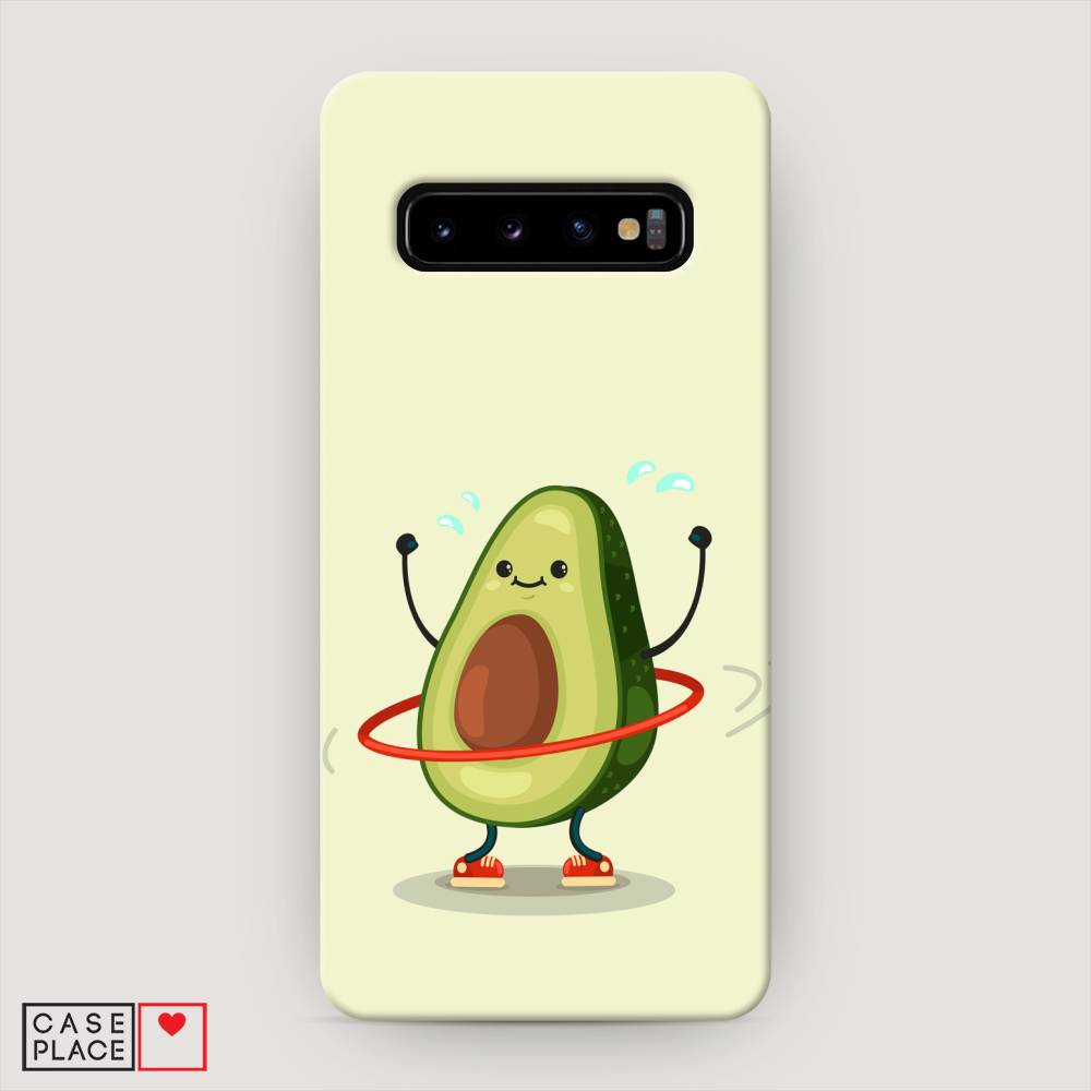 

Пластиковый чехол "Авокадо с обручем" на Samsung Galaxy S10, 27020-7