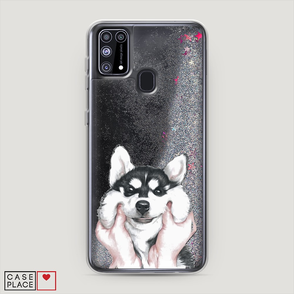 

Чехол Awog на Samsung Galaxy M31 / Самсунг M31 "Щечки хаски", Разноцветный, 2100791-1