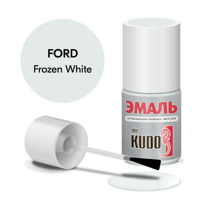 

Краска "KUDO" Ford Focus Frozen White/белый (15 мл) (с кисточкой)