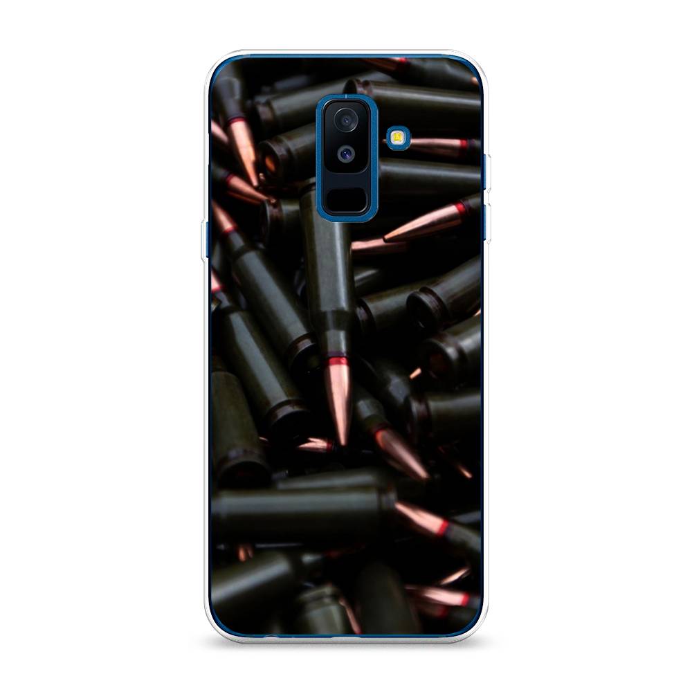 

Чехол Awog на Samsung Galaxy A6 + "Пули черные", Черный;коричневый, 26050-5