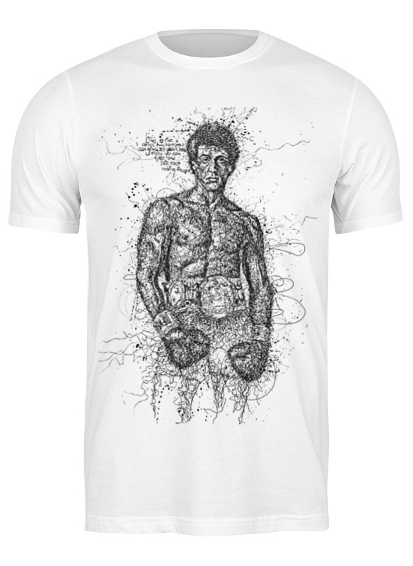 

Футболка женская Printio Rocky белая M, Белый, Rocky
