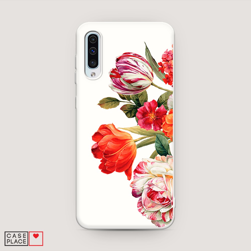 

Матовый силиконовый чехол "Весенний букет" на Samsung Galaxy A50