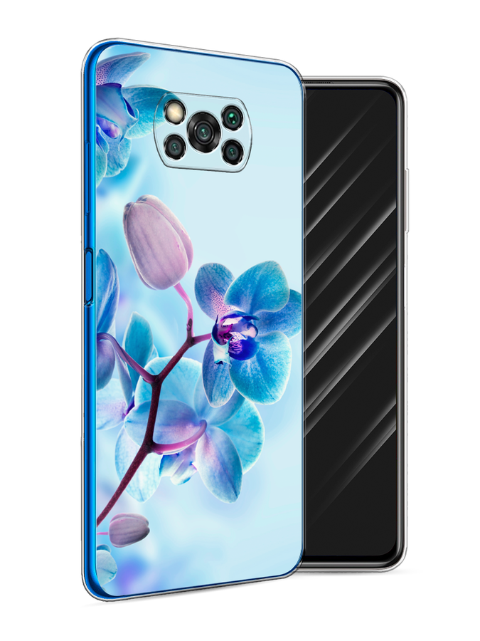 

Чехол Awog на Poco X3/X3 Pro "Голубая орхидея", Разноцветный, 310650-8