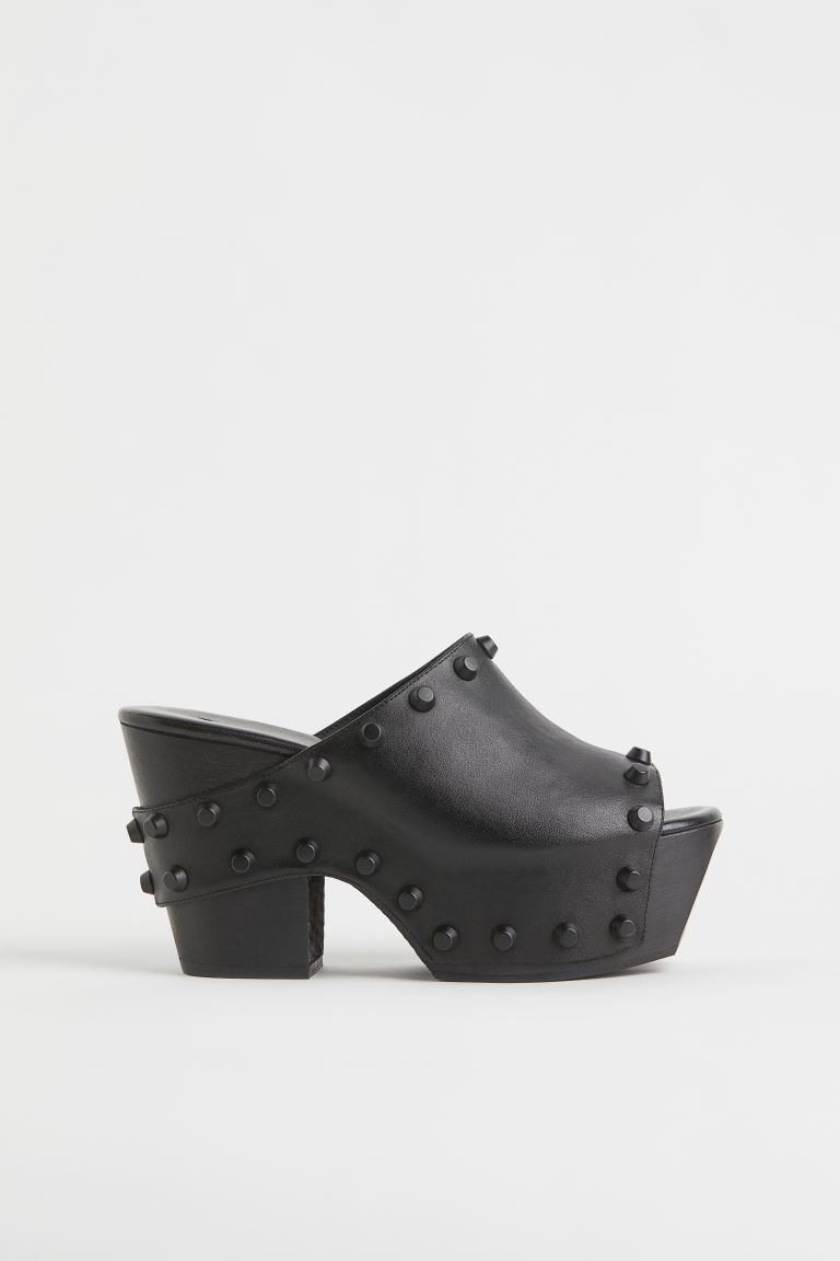 

Мюли женские H&M 1053651 черные 39 EU (доставка из-за рубежа), 1053651