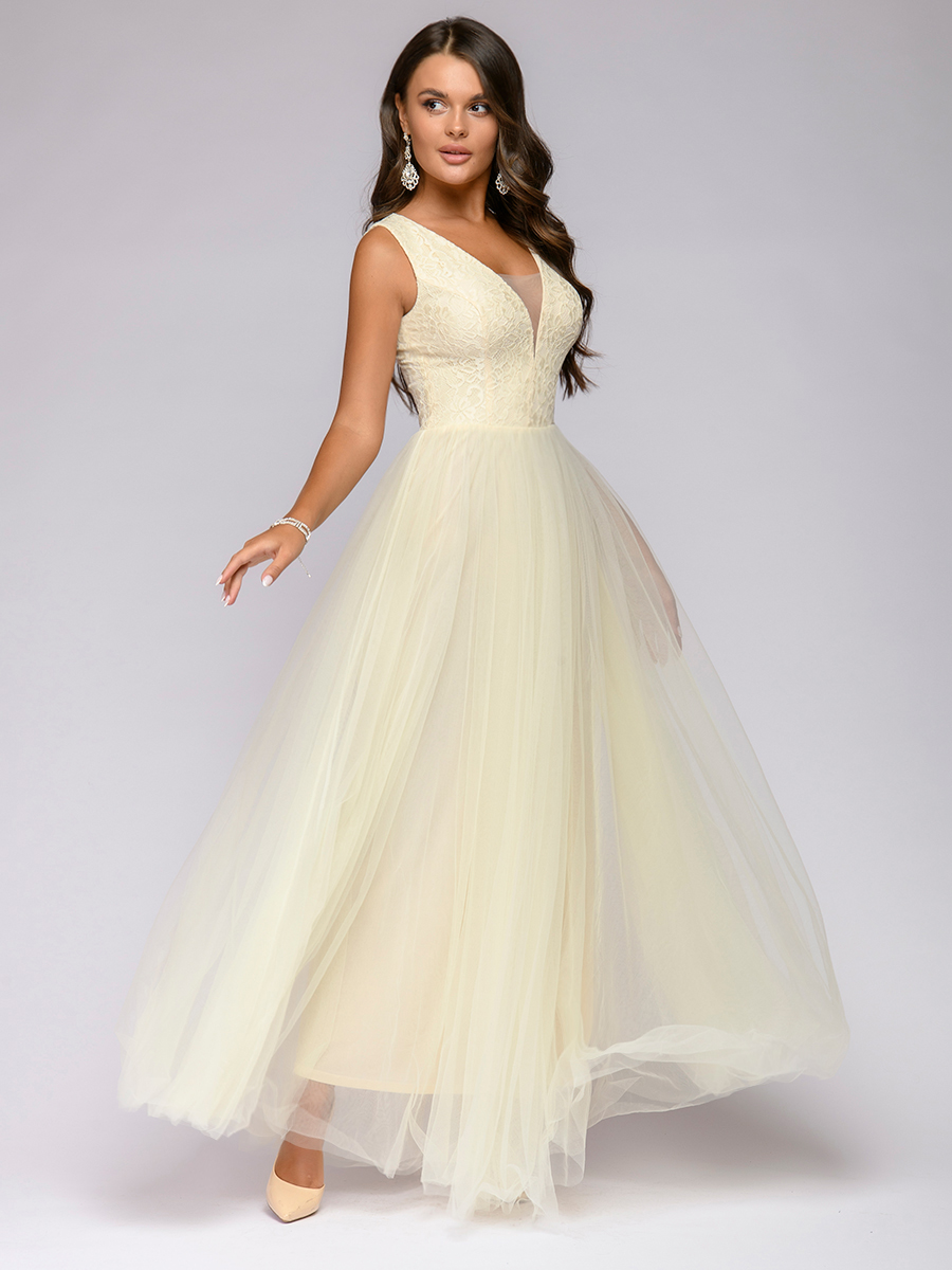 фото Платье женское 1001dress 0122001-01991 белое 48 ru
