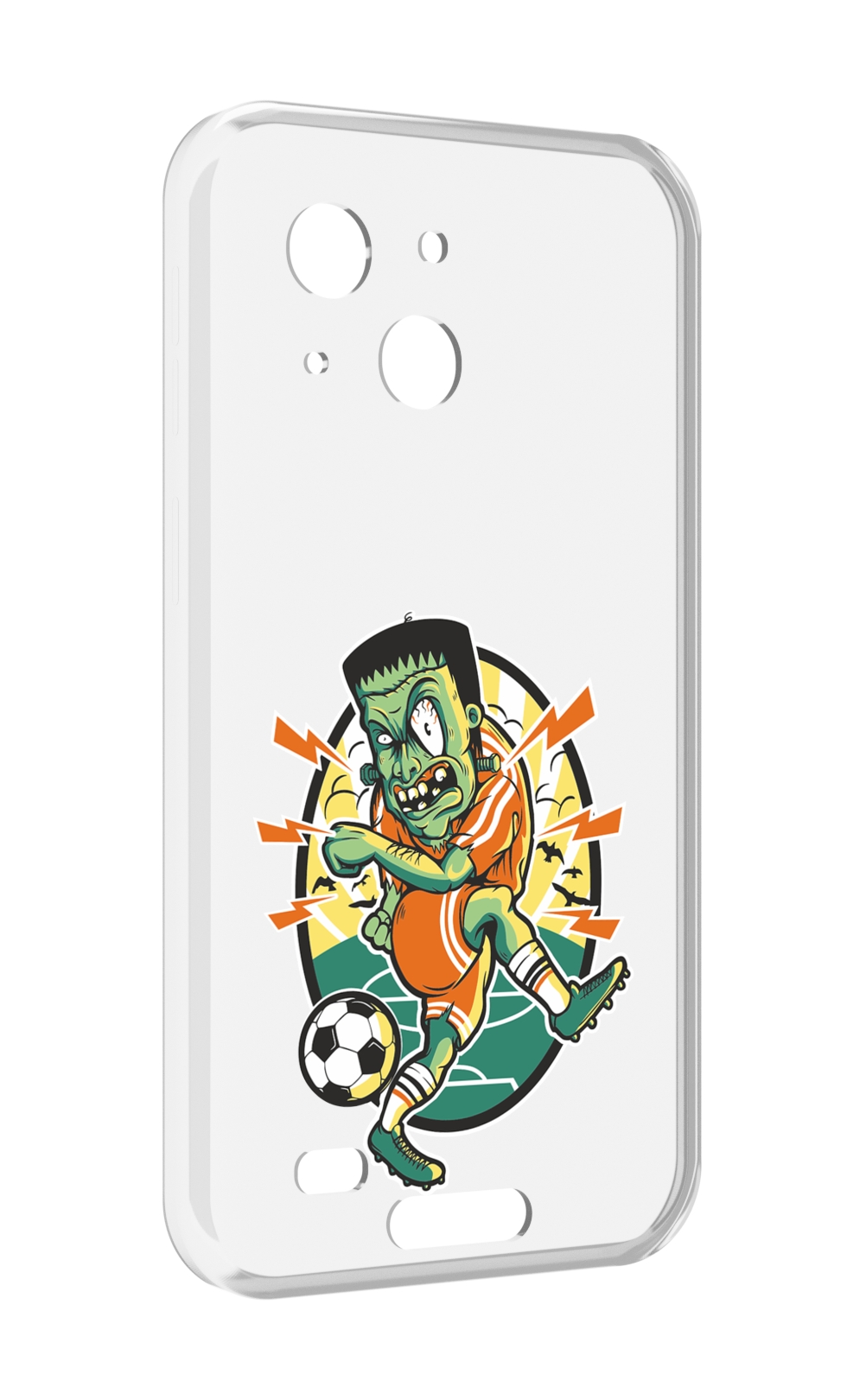 

Чехол MyPads зомби футболист для Oukitel WP20 / WP20 Pro, Прозрачный, Tocco