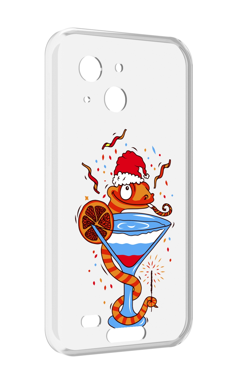 

Чехол MyPads змейка для Oukitel WP20 / WP20 Pro, Прозрачный, Tocco