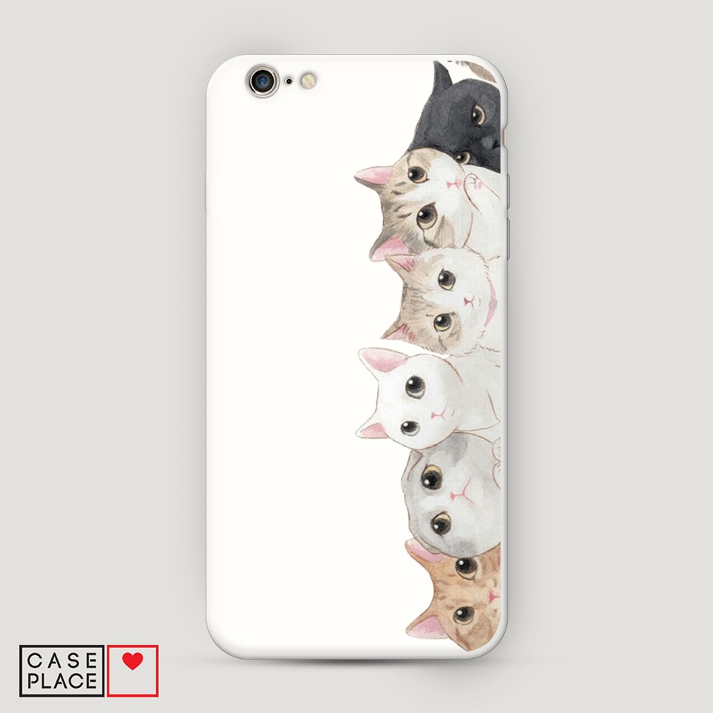 

Матовый силиконовый чехол "Котики" на Apple iPhone 6 Plus, Котики