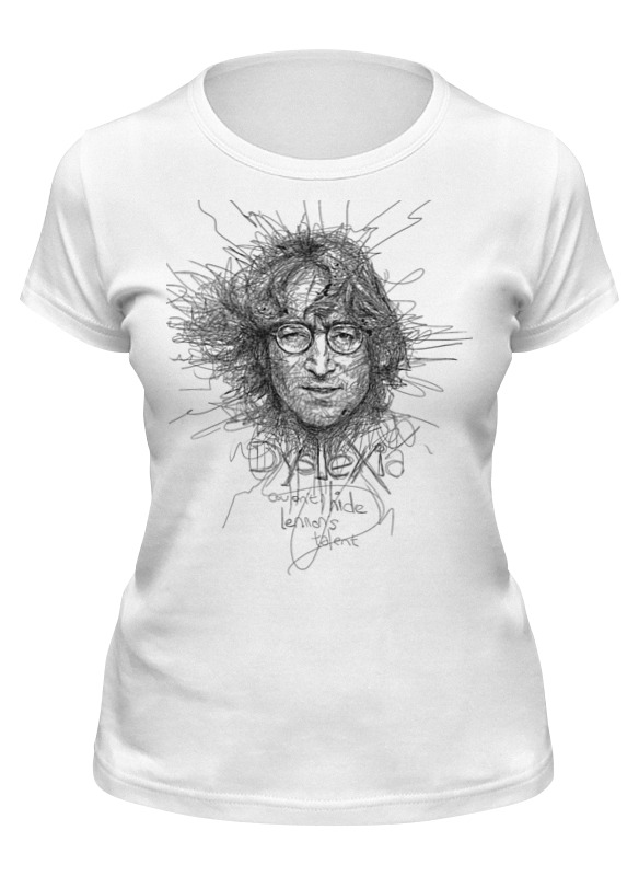 

Футболка женская Printio John lennon белая M, Белый, John lennon