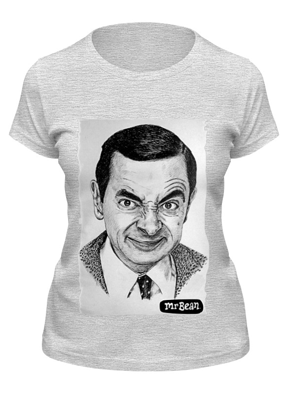 

Футболка женская Printio Mr.bean серая M, Серый, Mr.bean