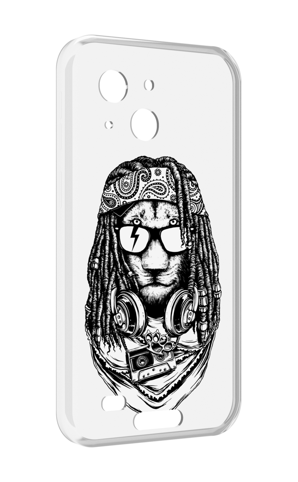 

Чехол MyPads дреды льва для Oukitel WP20 / WP20 Pro, Прозрачный, Tocco