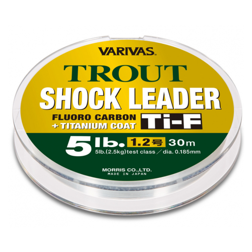 Леска флюорокарбон VARIVAS TROUT SHOCK LEADER FLUORO TI-F 30m 0.128mm