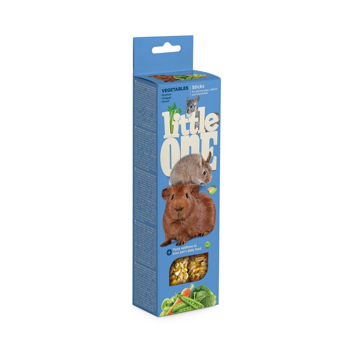 

Лакомство для морских свинок Little One Палочки с овощами, 2 х 60 г