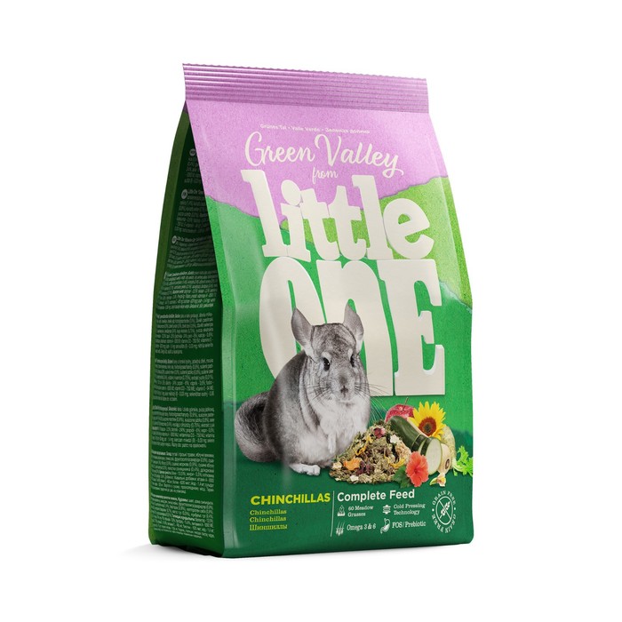 

Сухой корм для шиншилл Little One Зеленая долина, 750 г