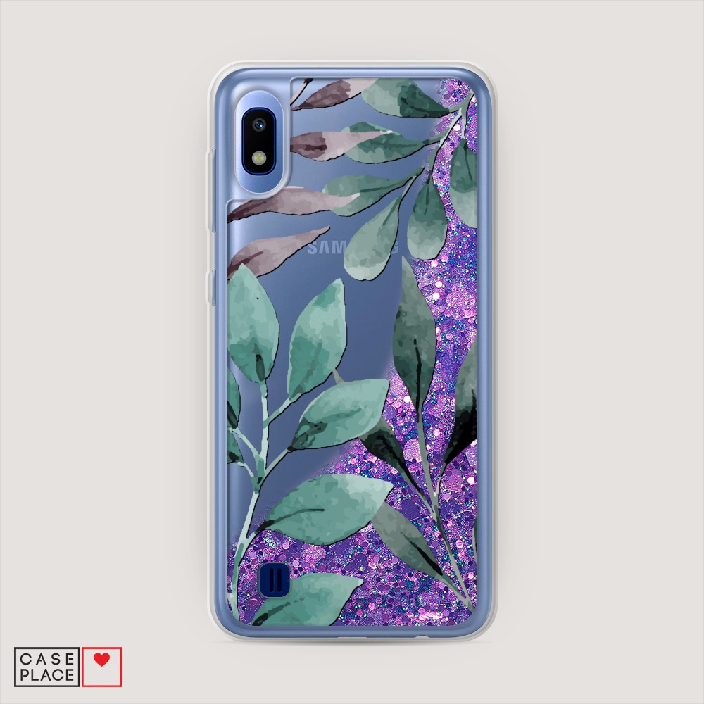 

Чехол Awog на Samsung Galaxy A10 "Листы цветов", Разноцветный, 27992-1