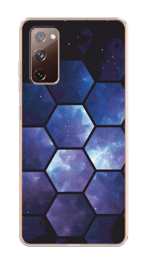 

Чехол на Samsung Galaxy S20 FE "Соты космос", Черный;фиолетовый, 2101350-1