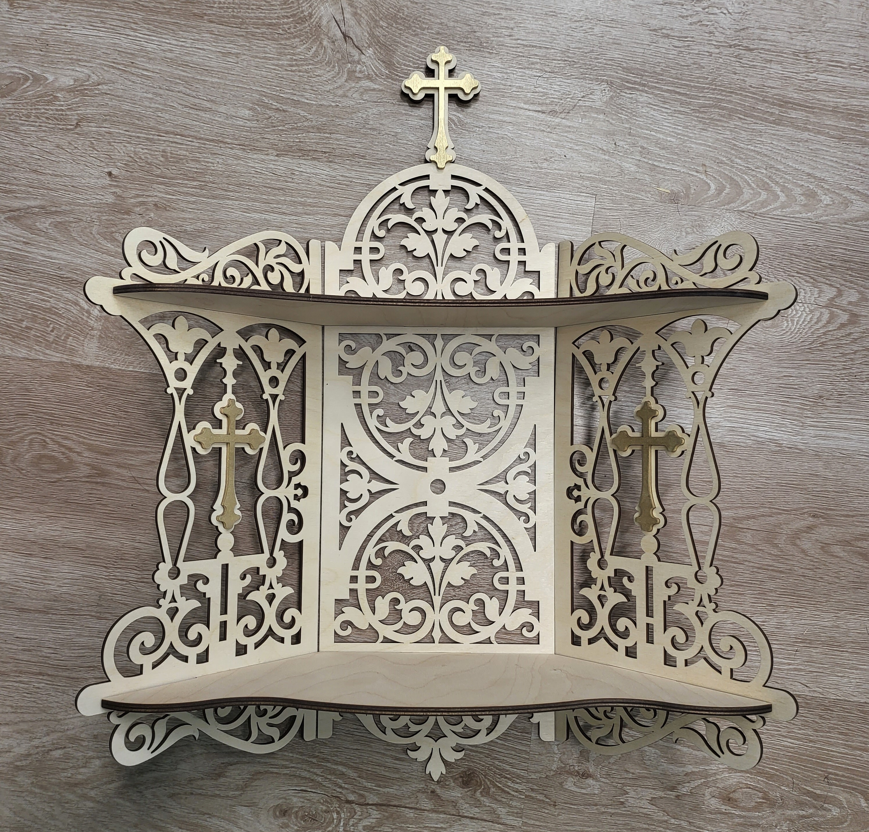 

Иконостас 63 см, фанера, Бежевый