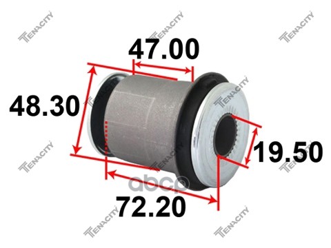 

Сайлентблок AAMTO1156/TAB-158/CVT-34 48654-60030 KDJ12#/TRJ12#/KZN215 (2) (TE