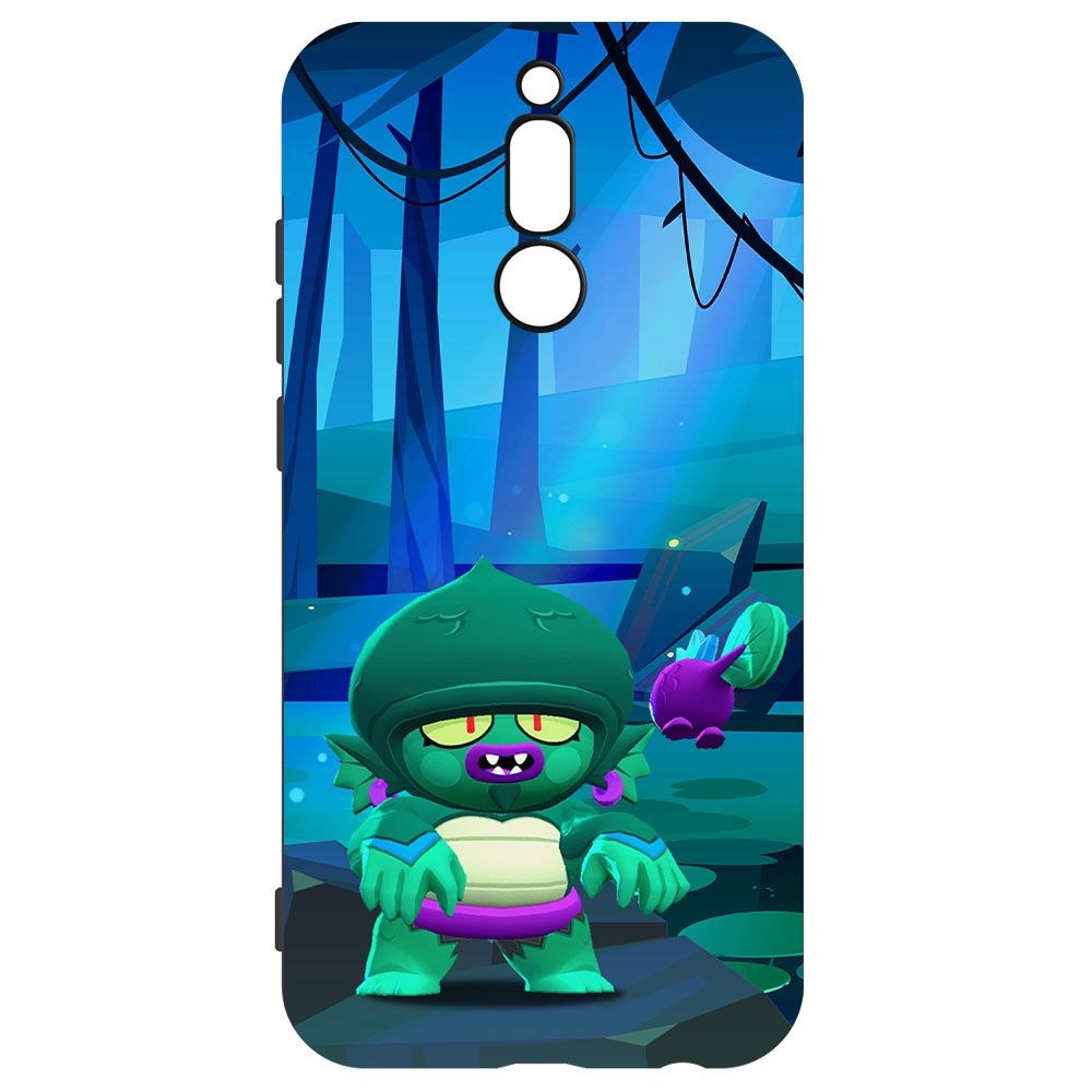 

Чехол-накладка Krutoff Софт Кейс Brawl Stars - Болотный Джин для Xiaomi Redmi 8 черный