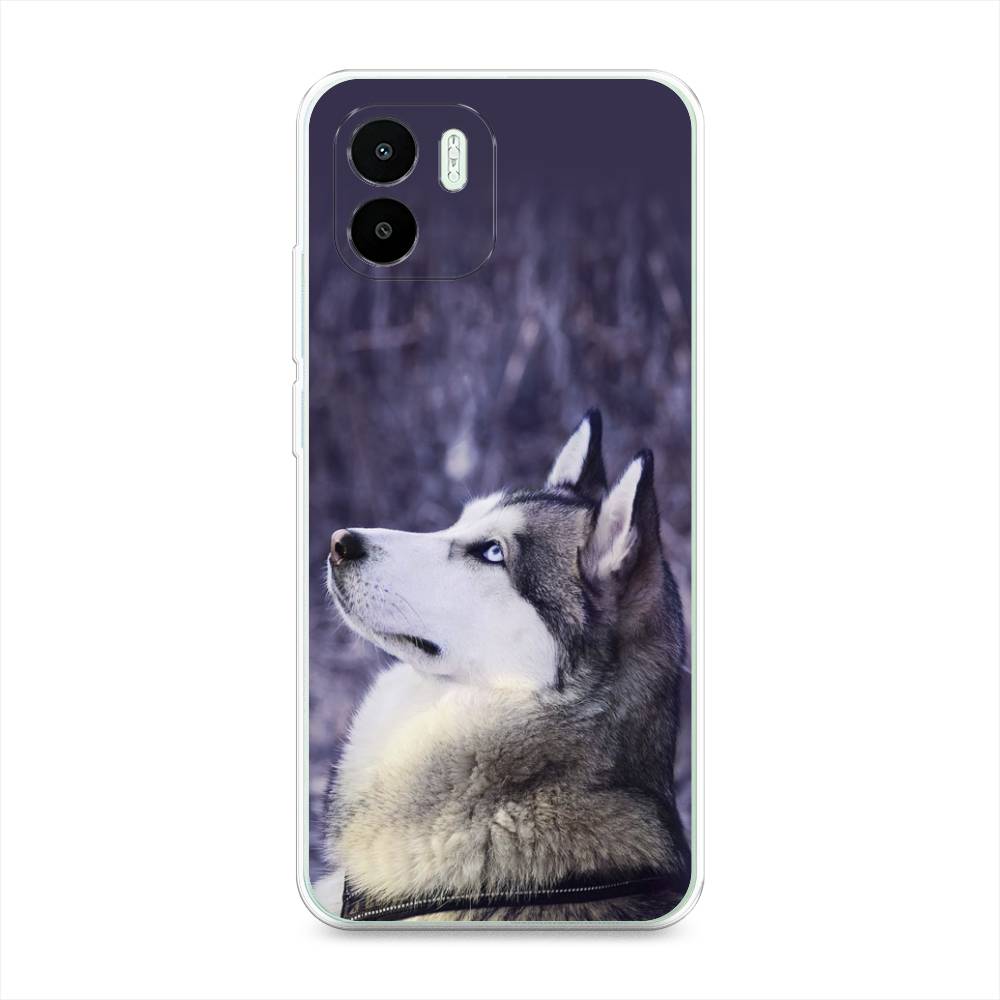 

Чехол на Xiaomi Redmi A1 "Хаски 1", Фиолетовый;белый, 316350-1
