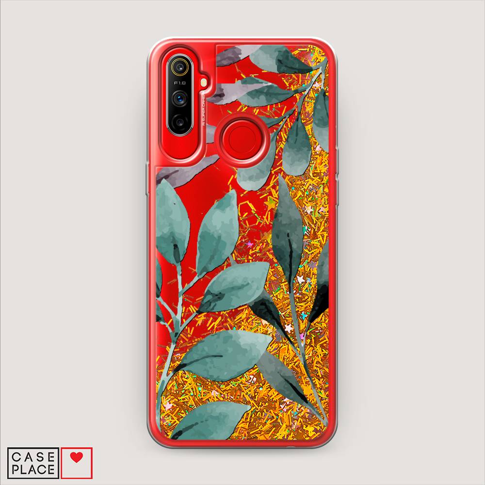 

Чехол Awog на Realme C3 "Листы цветов", Разноцветный, 253090-1