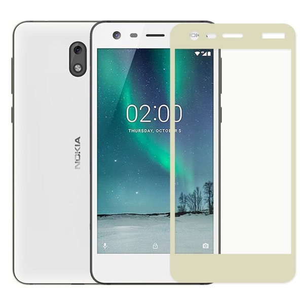 

Защитное стекло для Nokia 2 Glass Pro Full Screen Золотое, для Nokia 2 Full Screen Золотое