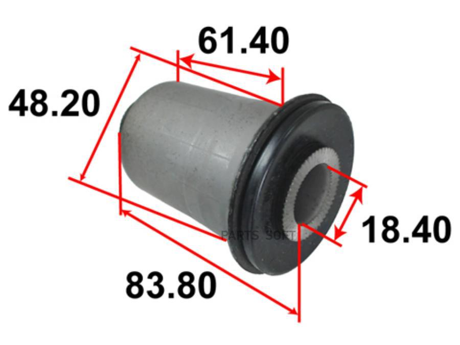 

Сайлентблок AAMTO1040/TAB-129/ST-7521/T007SR 48654-60010 HZJ100/FZJ100 (2) (T