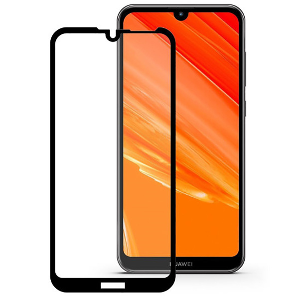 

Защитное стекло для Huawei Y7 (2019) Glass Pro Full Screen Черное, для Huawei Y7 (2019) Full Screen Черное